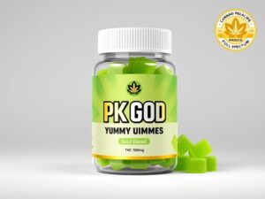 THC Gummies 50mg – Sour Diesel Apple 🍏