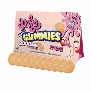 Sticky Nano Gummies – White Strawberry – 2000mg – Hybrid